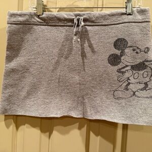 Gray Skirt with Mickey Mouse Design